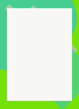 Dekoratif desen tasarımlı renkli, soyut el ilanı kapağı çerçevesi