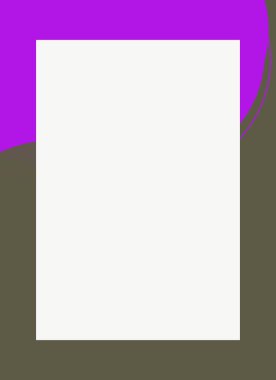 Dekoratif desen tasarımlı renkli, soyut el ilanı kapağı çerçevesi