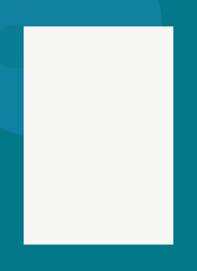 Dekoratif desen tasarımlı renkli, soyut el ilanı kapağı çerçevesi