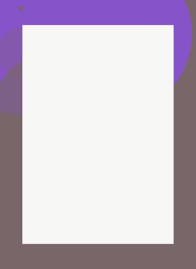 Dekoratif desen tasarımlı renkli, soyut el ilanı kapağı çerçevesi