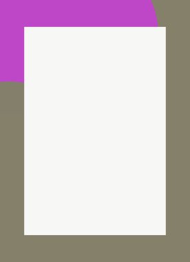 Dekoratif desen tasarımlı renkli, soyut el ilanı kapağı çerçevesi