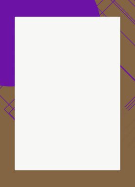 Dekoratif desen tasarımlı renkli, soyut el ilanı kapağı çerçevesi