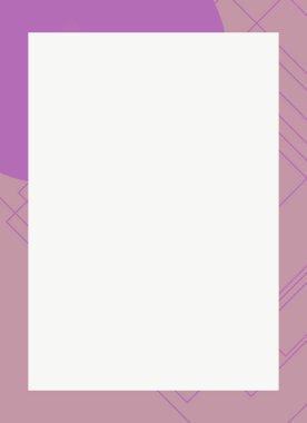 Dekoratif desen tasarımlı renkli, soyut el ilanı kapağı çerçevesi