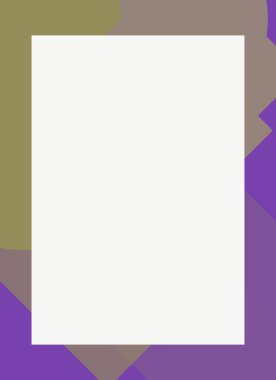 Dekoratif desen tasarımlı renkli, soyut el ilanı kapağı çerçevesi