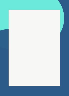 Dekoratif desen tasarımlı renkli, soyut el ilanı kapağı çerçevesi