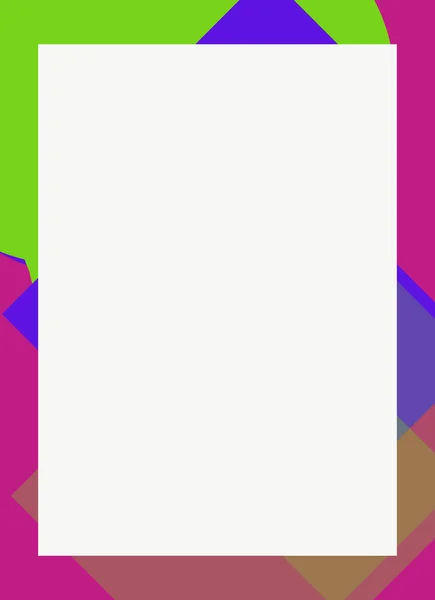 カラフルな現代抽象的なフライヤーカバーフレーム装飾的なテクスチャデザイン — ストック写真