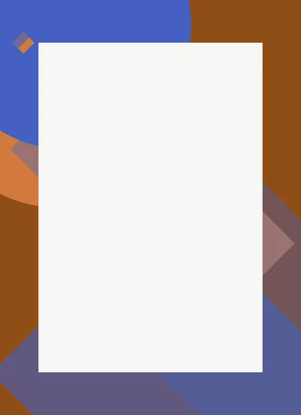 Kolorowa Nowoczesna Abstrakcyjna Ramka Ulotki Dekoracyjną Fakturą — Zdjęcie stockowe