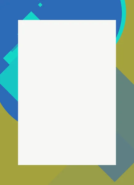 Farbenfroher Moderner Abstrakter Flyer Deckelrahmen Mit Dekorativem Texturdesign — Stockfoto