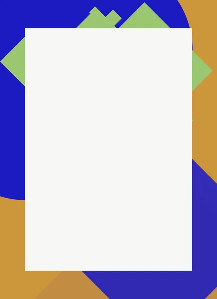 Kolorowa Nowoczesna Abstrakcyjna Ramka Ulotki Dekoracyjną Fakturą — Zdjęcie stockowe