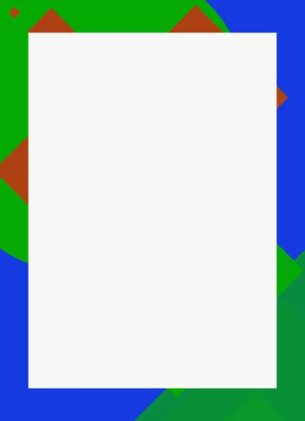 Kolorowa Nowoczesna Abstrakcyjna Ramka Ulotki Dekoracyjną Fakturą — Zdjęcie stockowe