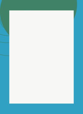 Dekoratif desen tasarımlı renkli, soyut el ilanı kapağı çerçevesi