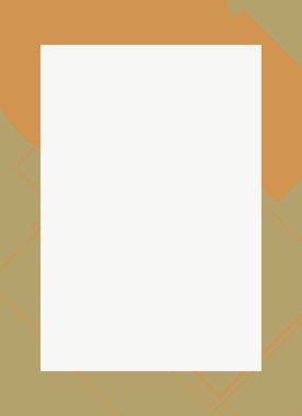 Dekoratif desen tasarımlı renkli, soyut el ilanı kapağı çerçevesi