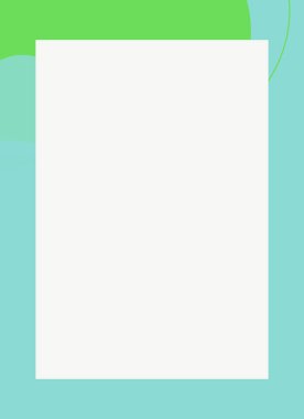 Dekoratif desen tasarımlı renkli, soyut el ilanı kapağı çerçevesi