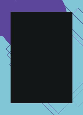 Renkli modern soyut el ilanı veya dekoratif desen kapağı tasarımlı broşür çerçevesi