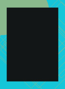 Renkli modern soyut el ilanı veya dekoratif desen kapağı tasarımlı broşür çerçevesi