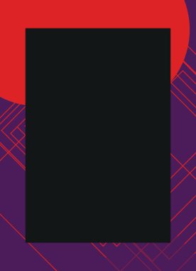 Renkli modern soyut el ilanı veya dekoratif desen kapağı tasarımlı broşür çerçevesi