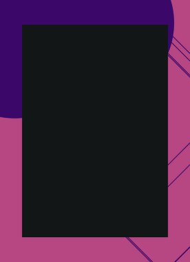 Renkli modern soyut el ilanı veya dekoratif desen kapağı tasarımlı broşür çerçevesi