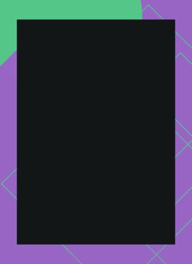 Renkli modern soyut el ilanı veya dekoratif desen kapağı tasarımlı broşür çerçevesi