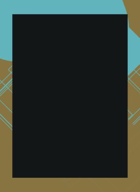 Renkli modern soyut el ilanı veya dekoratif desen kapağı tasarımlı broşür çerçevesi