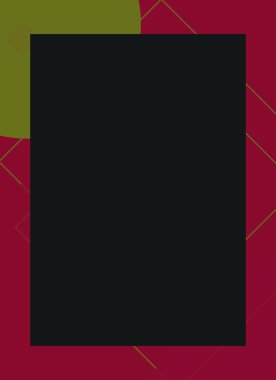 Renkli modern soyut el ilanı veya dekoratif desen kapağı tasarımlı broşür çerçevesi