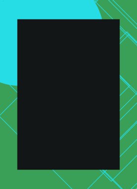 Renkli modern soyut el ilanı veya dekoratif desen kapağı tasarımlı broşür çerçevesi