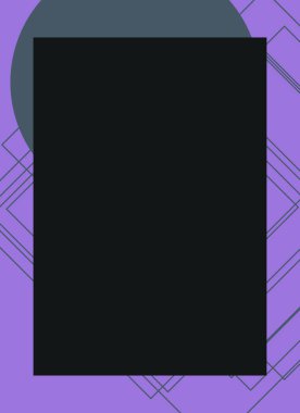 Renkli modern soyut el ilanı veya dekoratif desen kapağı tasarımlı broşür çerçevesi