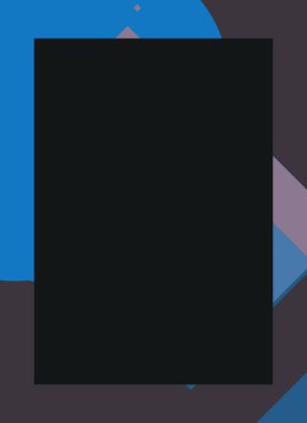 Renkli modern soyut el ilanı veya dekoratif desen kapağı tasarımlı broşür çerçevesi