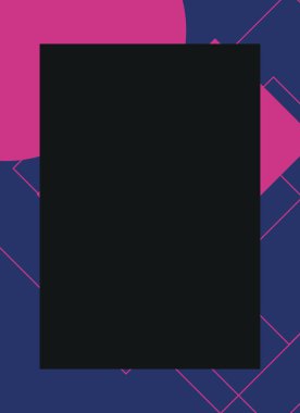 Renkli modern soyut el ilanı veya dekoratif desen kapağı tasarımlı broşür çerçevesi