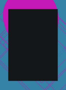 Renkli modern soyut el ilanı veya dekoratif desen kapağı tasarımlı broşür çerçevesi