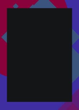 Renkli modern soyut el ilanı veya dekoratif desen kapağı tasarımlı broşür çerçevesi