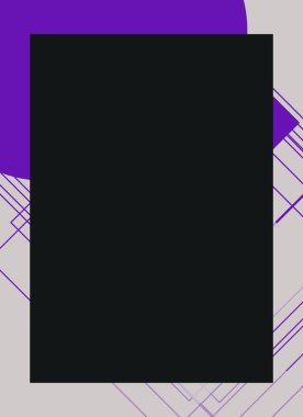 Renkli modern soyut el ilanı veya dekoratif desen kapağı tasarımlı broşür çerçevesi