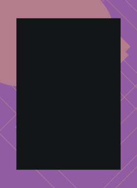 Dekoratif desen tasarımlı renkli, soyut el ilanı kapağı çerçevesi