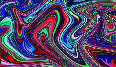 Renkli Soyut Modern El Boyalı Kusursuz Arkaplan Girdap Şablonu Tasarımı