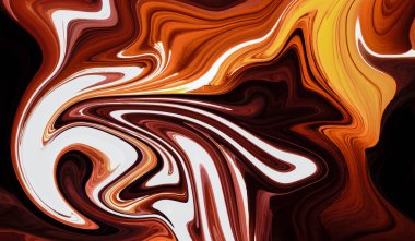 Renkli Soyut Modern El Boyalı Kusursuz Arkaplan Girdap Şablonu Tasarımı