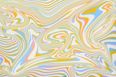 Psikedelik Renkli Soyut Modern El Boyalı Arkaplan Girdap Tasarımı