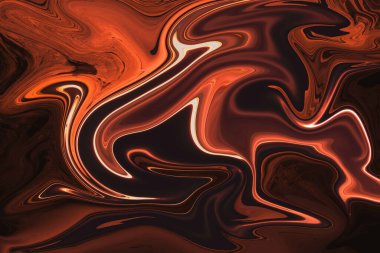 Psikedelik Renkli Soyut Modern El Boyalı Arkaplan Girdap Tasarımı