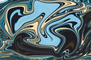 Psikedelik Renkli Soyut Modern El Boyalı Arkaplan Girdap Tasarımı