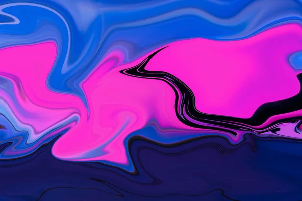 Psychedelisch Kleurrijk Abstract Moderne Hand Geschilderde Achtergrond Wervelingen Patroon Ontwerp — Stockfoto