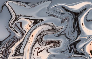 Renkli Soyut Modern El Boyalı Sıvı Arkaplan Girdap Deseni Tasarımı