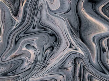 Renkli Soyut Modern El Boyalı Sıvı Arkaplan Girdap Deseni Tasarımı