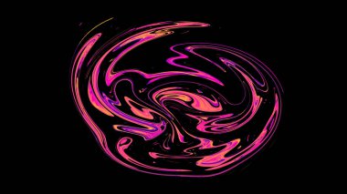 Renkli Soyut Yağlı Boyalı Modern El Boyalı Sıvı Arkaplan Girdap Deseni Tasarımı