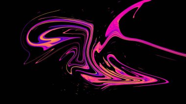 Renkli Soyut Yağlı Boyalı Modern El Boyalı Sıvı Arkaplan Girdap Deseni Tasarımı