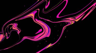 Renkli Soyut Yağlı Boyalı Modern El Boyalı Sıvı Arkaplan Girdap Deseni Tasarımı