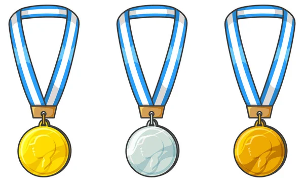 Altın, gümüş ve bronz madalyalar