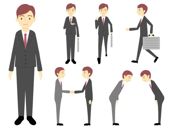 Ofis çalışanı poz koleksiyonu (erkek)