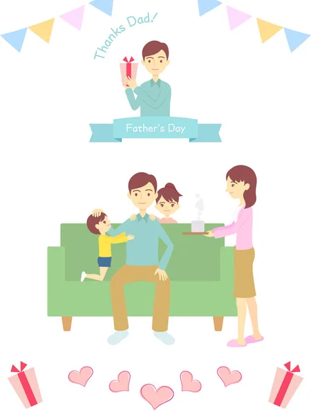 Babalar Günü, baba. İllüstrasyon setine teşekkür ederim.