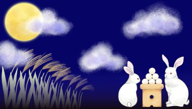 Japon sonbahar gelenekleri, Ay görüntülemesi (yatay konum)