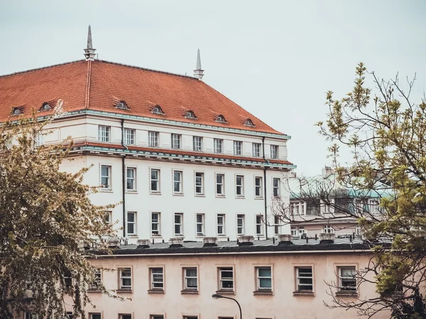 Belo Velho Edifício Residencial Prague — Fotografia de Stock