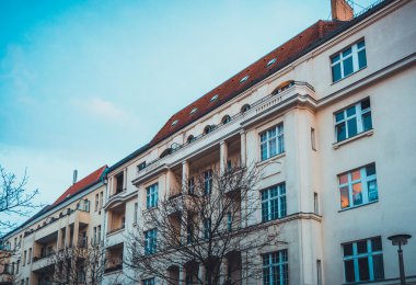 Berlin, Almanya 'da güzel turuncu evler