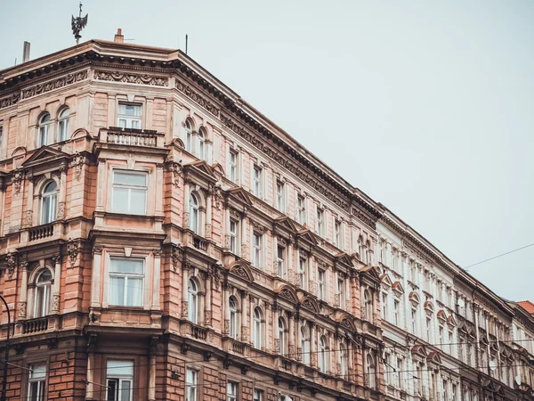 Naranja Casas Adosadas Lujo Hermosa Praga — Foto de Stock